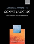 Cover: Practical Approach to Conveyancing - OUP Oxford