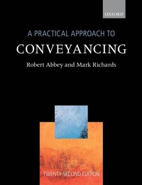 Enlarge image Cover: Practical Approach to Conveyancing - OUP Oxford