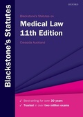 Cover: Blackstone's Statutes on Medical Law - OUP Oxford