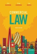 Cover: Commercial Law - OUP Oxford