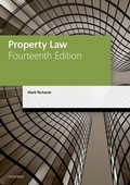 Cover: Property Law - OUP Oxford
