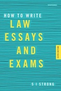 Cover: How to Write Law Essays & Exams - OUP Oxford