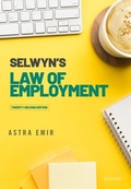 Cover: Selwyn's Law of Employment - OUP Oxford