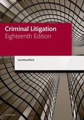 Cover: Criminal Litigation - OUP Oxford