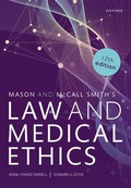 Cover: Mason and McCall Smith's Law and Medical Ethics - OUP Oxford