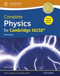 Enlarge image Cover: Complete Physics for Cambridge IGCSE(R) - OUP Oxford