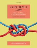 Cover: Contract Law - OUP Oxford