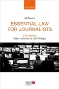 Cover: McNae's Essential Law for Journalists - OUP Oxford