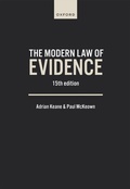 Cover: Modern Law of Evidence - OUP Oxford