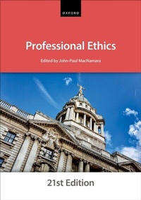 Abbildung von: Professional Ethics - OUP Oxford
