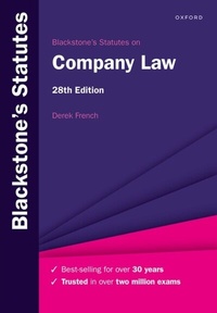 Abbildung von: Blackstone's Statutes on Company Law - OUP Oxford