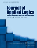 Cover: Journal of Applied Logics. The IfCoLog Journal of Logics and their Aplications. Volume 12, issue 4, May 2025 - College Publications
