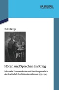 Bild: Hören und Sprechen im Krieg - De Gruyter Oldenbourg