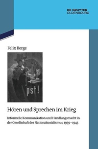 Bild: Hören und Sprechen im Krieg - De Gruyter Oldenbourg