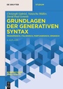 Cover: Grundlagen der generativen Syntax - De Gruyter