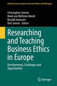 Abbildung von: Researching and Teaching Business Ethics in Europe - Springer