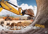 Abbildung von: Baumaschinen - gigantische Bauhelfer - 2026 - Kalender DIN A3 - GP-Fever.de