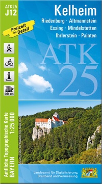 Abbildung von: ATK25-J12 Kelheim (Amtliche Topographische Karte 1:25000) - Landesamt für Digitalisierung, Breitband und Vermessung, Bayern