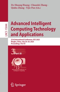 Enlarge image Cover: Advanced Intelligent Computing Technology and Applications - Springer