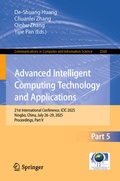 Cover: Advanced Intelligent Computing Technology and Applications - Springer