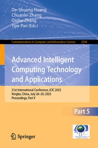 Enlarge image Cover: Advanced Intelligent Computing Technology and Applications - Springer