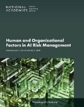 Cover: Human and Organizational Factors in AI Risk Management - National Academies Press