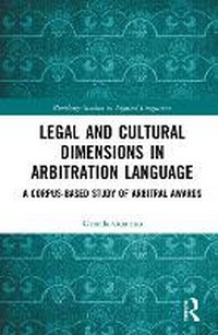 Abbildung von: Legal and Cultural Dimensions in Arbitration Language - Routledge