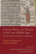Cover: Literary Theory and Criticism in the Later Middle Ages - Cambridge University Press