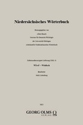 Cover: Nieders&auml;chsisches W&ouml;rterbuch - Georg Olms Verlag