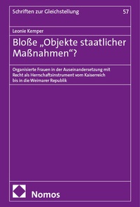 Abbildung von: Bloße "Objekte staatlicher Maßnahmen"? - Nomos