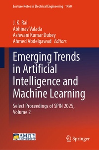 Enlarge image Cover: Emerging Trends in Artificial Intelligence and Machine Learning - Springer Nature Switzerland AG