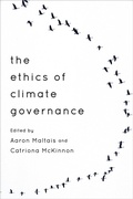Cover: The Ethics of Climate Governance - Rowman & Littlefield Publishers