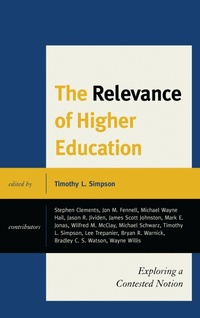 Enlarge image Cover: The Relevance of Higher Education - Lexington Books