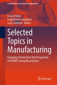 Enlarge image Cover: Selected Topics in Manufacturing - Springer