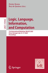 Enlarge image Cover: Logic, Language, Information, and Computation - Springer