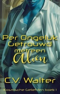 Cover: Per Ongeluk Getrouwd met een Alien (Kosmische Geliefden, #1) - Aphrodite's Pearl