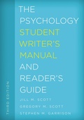 Cover: The Psychology Student Writer's Manual and Reader's Guide - Rowman & Littlefield Publishers