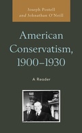 Cover: American Conservatism, 1900-1930 - Lexington Books