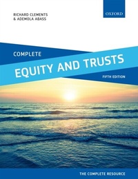 Enlarge image Cover: Complete Equity and Trusts - OUP Oxford