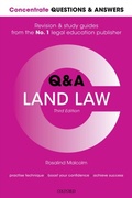 Cover: Concentrate Questions and Answers Land Law - OUP Oxford