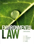 Cover: Environmental Law - OUP Oxford
