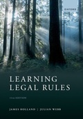 Cover: Learning Legal Rules - OUP Oxford