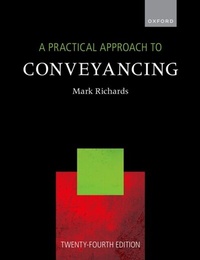 Enlarge image Cover: Practical Approach to Conveyancing - OUP Oxford