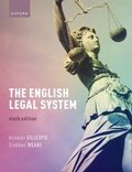 Cover: English Legal System - OUP Oxford
