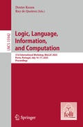 Cover: Logic, Language, Information, and Computation - Springer
