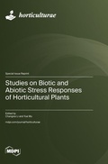Cover: Studies on Biotic and Abiotic Stress Responses of Horticultural Plants - MDPI AG