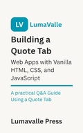 Cover: Building a Quote Tab Web App with Vanilla HTML, CSS, and JavaScript. - BookRix