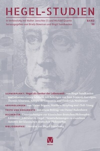 Abbildung von: Hegel-Studien Band 58 - Meiner