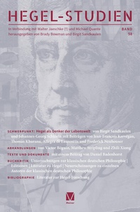 Abbildung von: Hegel-Studien Band 58 - Meiner