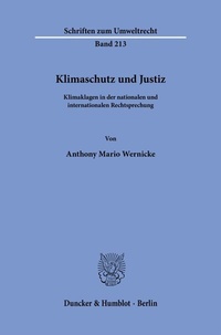 Abbildung von: Klimaschutz und Justiz - Duncker & Humblot